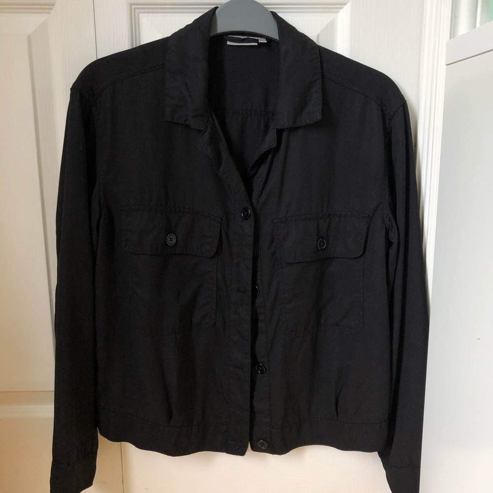 Black button up blouse